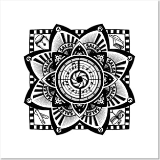 Mandala Salsa Posters and Art